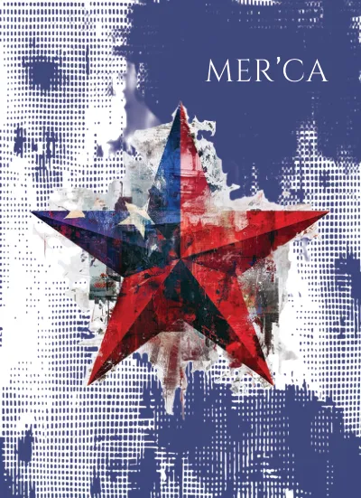 Mer'ca card back, blue star design
