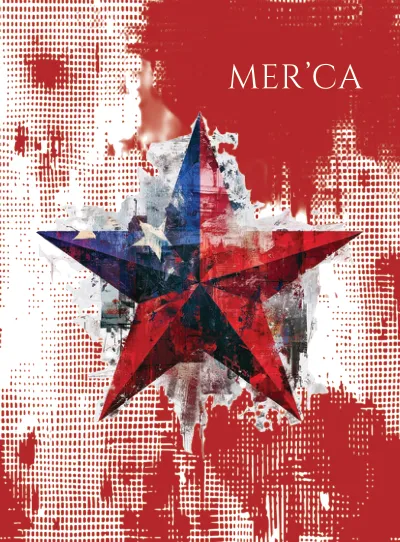 Mer'ca card back, red star design